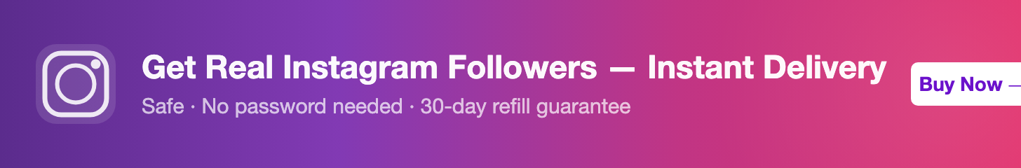 Buy Real Instagram Followers