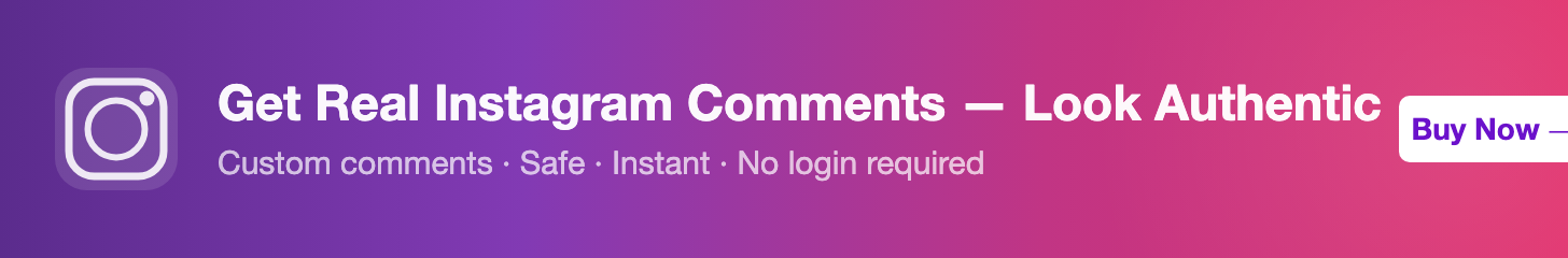 Buy Real Instagram Comments