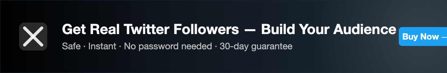 Buy Real Twitter Followers