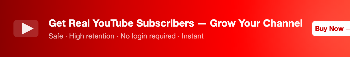 Buy Real YouTube Subscribers
