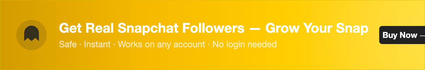 Buy Real Snapchat Followers